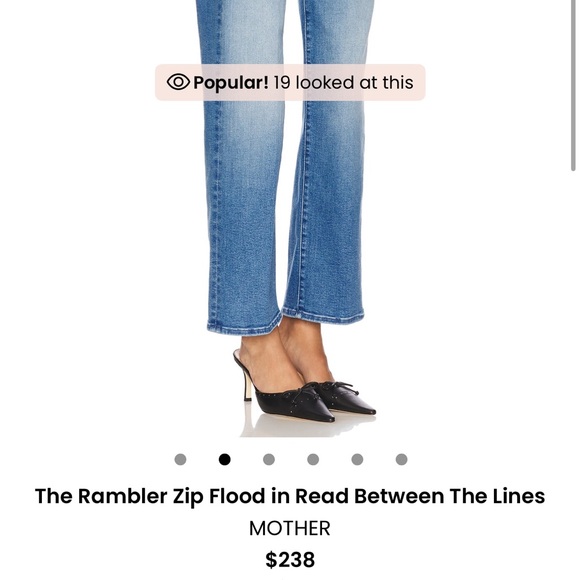 MOTHER jeans - The Rambler Zip Flood - Read between the lines color - Picture 2 of 6